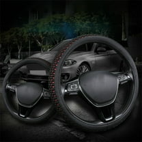 VOAVEKE Car Accessories,Ice Silk Cool Car Steering Wheel Cover Four Seasons Universal Handle Sleeve Non-slip Sweat Absorption