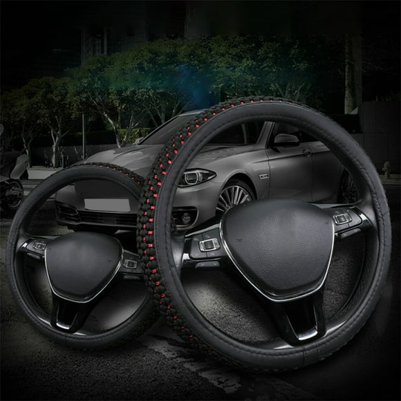 TopLLC Ice Silk Cool Car Steering Wheel Cover Four Seasons Universal Handle Sleeve Non-slip Sweat Absorption steering wheel cover