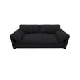 thumbnail image 2 of 63.8" Queen Size Sofa Bed,Folding Sofa & Couch Beds with Side Storage,Multi-Functional Velvet Loveseat Pull Out Bed for Living Room Apartment Office,3-in-1 Convertible Sleeper Sofa Bed,Black, 2 of 7