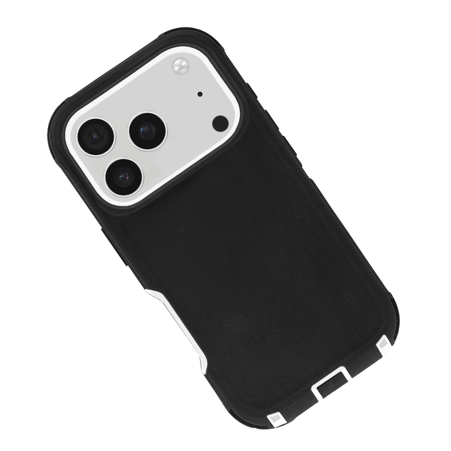 Impact Resistant Case for iPhone 17 Pro Max - Black and White