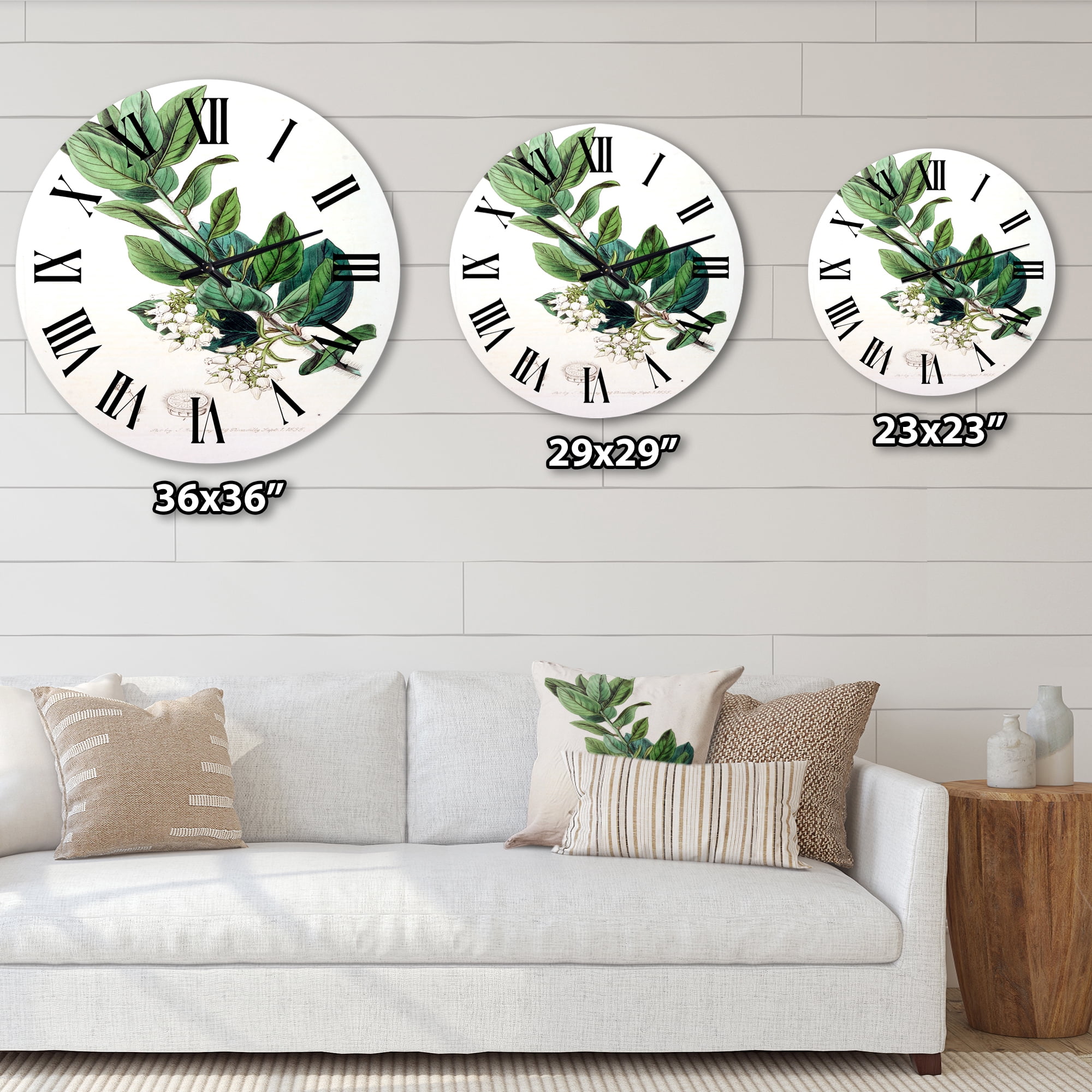 Designart 1 in Quartz Traditional Wall Clock