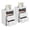 White, variant on Sunshen Nightstand Set of 2, Wooden Bedside Tables with 2 Drawer and Cubby, 2Pcs Tall Nightstand for Bedroom Small Space, Bedside Cabinet Telephone Table, 19″ L × 16″ W × 29″ H, Black