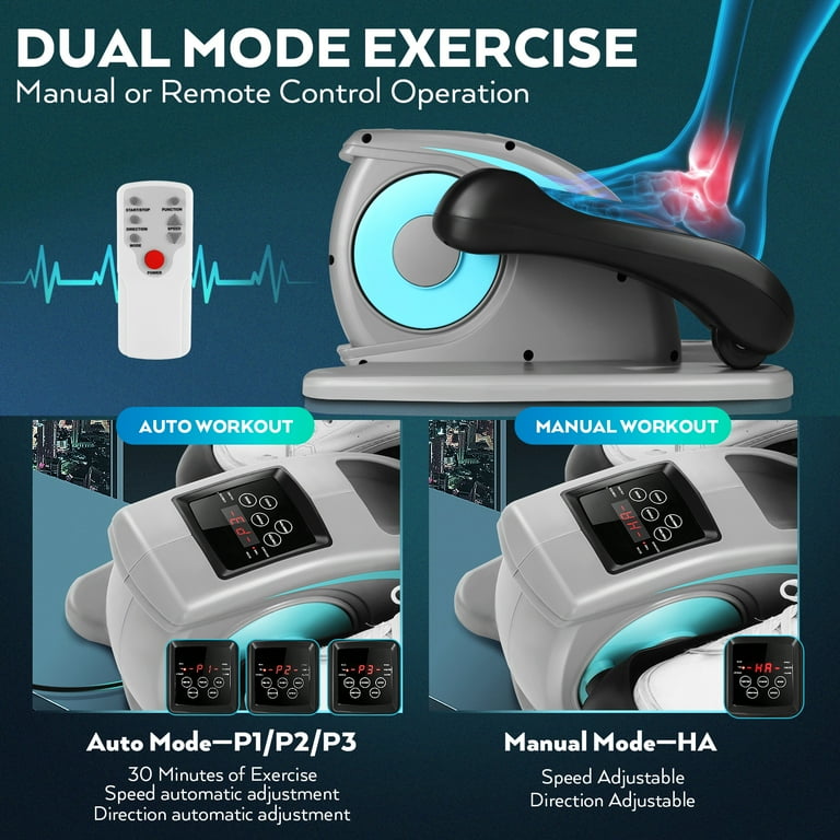 Maxkare Under Desk Elliptical Machine Mini Exercise Trainer