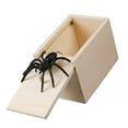 thumbnail image 4 of Caja de broma sorpresa de madera Caja de regalo de dinero de Halloween Broma Navidad Falso juguete de goma para saltar Vogacara FN2300-02, 4 of 7