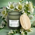 thumbnail image 4 of Botanical Light 13.9OZ Ylang & white rose Soy Wax Blended Scented Candle,1 cotton wick, 4 of 4