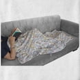 thumbnail image 6 of Food Soft Flannel Fleece Blanket, Colorful Outline Minimal Fast Food Sandwich Hamburger Soda Glass Fries Pizza, Cozy Plush for Indoor and Outdoor Use, 60" x 80", White and Multicolor, by Ambesonne, 6 of 6