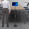 thumbnail image 4 of Modern Floor Mount Adjustable Portable Floor Lectern Podium Stand Black White for Speech, Presentation, 4 of 20