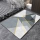 thumbnail image 1 of Xiao Hua Alfombra de baño, antideslizante, de felpa y pelo largo, lavable a máquina, para suelo, bañera y ducha, ideal para decoración de baño, color gris y negro, 3,16 x 24 pulgadas, 1 of 5