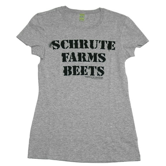 The Office Schrute Farm Beets Gray Juniors T-Shirt