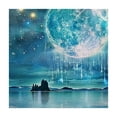 thumbnail image 4 of Acheng Moon Stars Mountain Square Table Cover 100% Polyester Fiber 52*52, 4 of 8