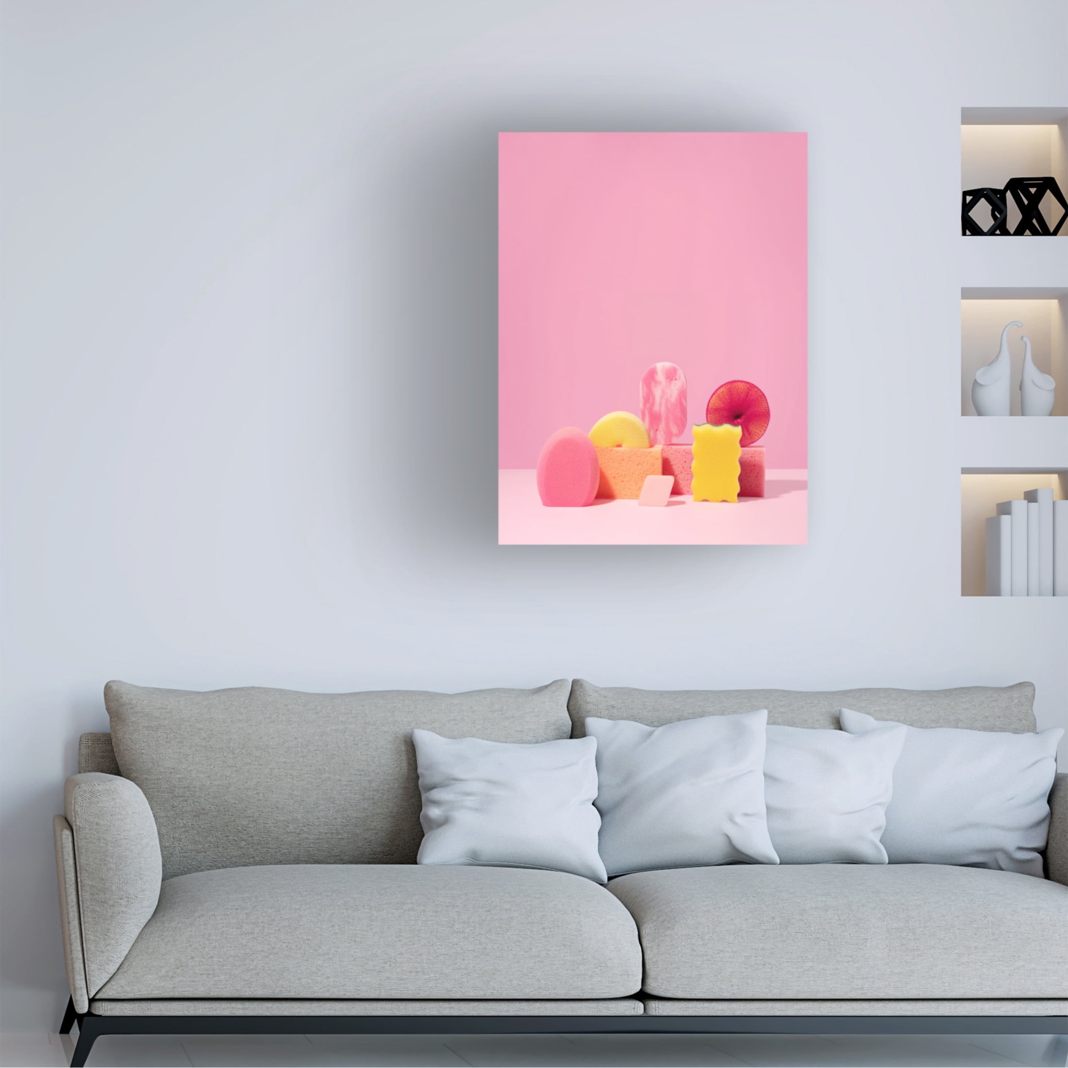 Canvas Wall Art - Julia Ramiro 'Esponjas 1' Wall Art for Living Room, Bedroom, or Office D?cor by Trademark Fine Art - 35 x 47 Inches
