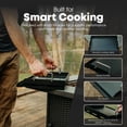 thumbnail image 3 of GasOne 17 Inch Pre-Seasoned Non Stick Griddle – Multipurpose Propane Griddle Grill for Steaks, Burgers – Oil Catcher Flat Top Grill with Reinforced Bars and Air Vents – Even Heat Distribution, 3 of 7