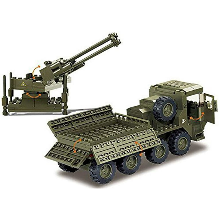 Henholdsvis offentlig Halvtreds Sluban Heavy Transporter with Anti-Aircraft Gun (100% Compatible) Comes in  Original English Box. Includes Mini Figure Soldiers and Guns. Toy Building  Block Set. Land Forces II (M38-B0302) - Walmart.com