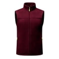 thumbnail image 4 of IUYRTFE Women's Lightweight Fleece Zip Up Vest Stand Collar Sleeveless Jacket with Pockets for Outdoor Warmth, 4 of 5