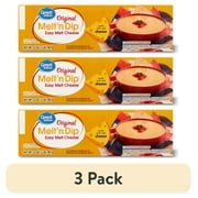 (3 pack) Great Value Melt 'n Dip Easy Melting Cheese, 32 oz Block