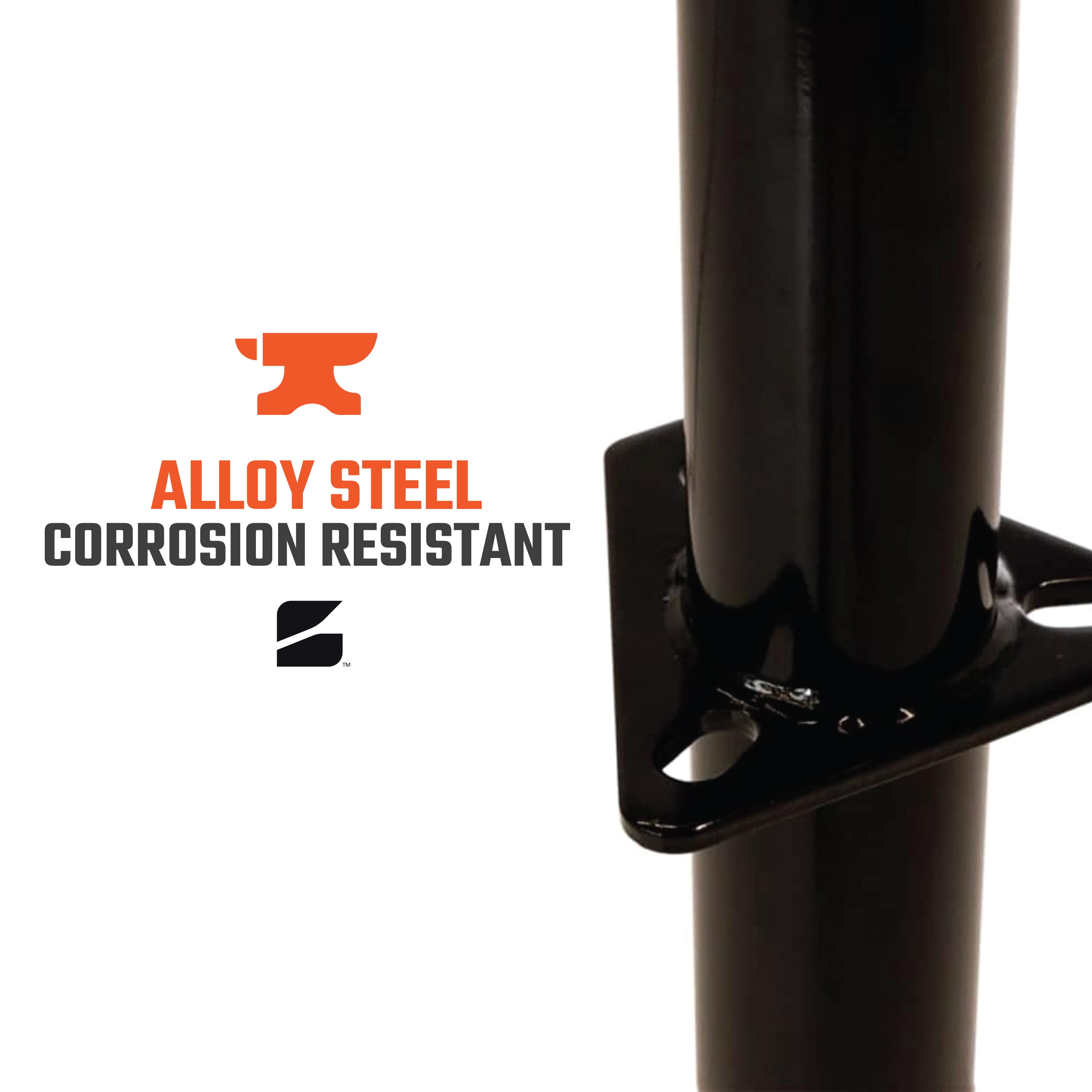 "Bastion Heavy Duty Stabilizer Trailer Jack | 5000lb Capacity | 14.8"" Travel | BJ-5000TW-1"