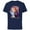 Navy, variant on Disney Frozen Elsa Anna Bruni Go With Your Heart - Short Sleeve Cotton T-Shirt for Adults - Customized-Natural