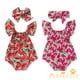 thumbnail image 2 of PFT-2PCS Bebé Recién Nacido Niñas Ropa De Verano Estampado De Sandía Mameluco Mono De Encaje Trajes De Pijama, 2 of 3