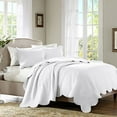 thumbnail image 1 of Madison Park Tuscany 3 Piece Coverlet Set, King/California King, White, 1 of 4