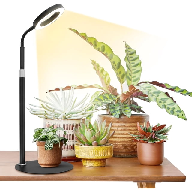 Plant Grow Light W Growing Lights for Indoor Plants Full Spectrum LED Floor Lamp with Height Adjustable Stand Auto Timer H Dimmable Brightness for Small Large Tall Plants Gr