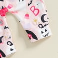 thumbnail image 5 of Halloween Baby Girl Outfit Pumpkin Ghost Romper Long Sleeve Zip up Jumpsuit Newborn Fall Clothes Cute Halloween Costume, 5 of 8