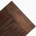 thumbnail image 6 of Noble House Jubilee Indoor Acacia Wood and Iron Dining Bench in Dark Brown/White, 6 of 7