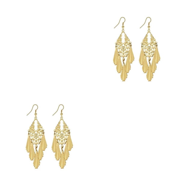 Aretes Barroco Qarigey 2 Piezas Dorado