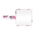 thumbnail image 1 of 1 Pc Espejo Cosmético Cuadrado Floral para Mujeres para Viajes de Negocios Blanco Púrpura Espejo de Plástico de Aluminio, 1 of 3