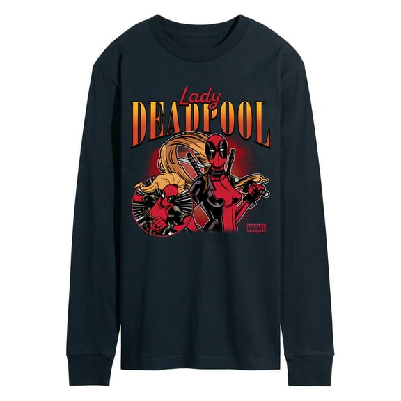 Marvel Deadpool - Lady Deadpool - Men's Long Sleeve Graphic T-Shirt
