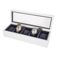 thumbnail image 1 of 5 Grids Watch Display Case with Transparent Glass Cover, Stoving Varnish Technology for Home Use, 1 of 7