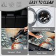thumbnail image 5 of Binienty Winter Snowman Print Car Trunk Mat, Universal Fit 29" x 39" Anti-Skid Backing Rear Cargo Liner, Scratch Resistant Stylish Vehicle Interior Accessory for Sedan SUV, 5 of 7