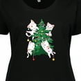 thumbnail image 4 of Inktastic Kawaii Cats Christmas Tree Women's Plus Size T-Shirt, 4 of 5