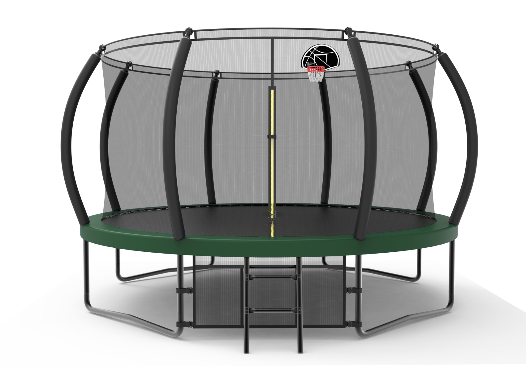 12FT Trampoline for Kids and Adults, Sports Fitness Trampolines with