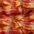 thumbnail image 3 of Food Bacon Lightweight Super Soft Cozy Throw Blanket Warm and Lightweight Soft Flannel Blankets 80x60 Large for Adult Bed Blanket, 3 of 6