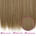thumbnail image 3 of SHCKE Invisible Hair Extensions with Invisible Transparent Wire Removable Secure Clips in Straight Synthetic Hairpiece for Women 22 Inch, 3 of 6