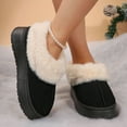 thumbnail image 4 of Women's Suede Ankle Moccasin Boots Waterproof Anti-Slip Thick Sole Indoor Warm Snow Slippers, 4 of 5