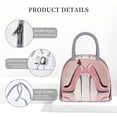 thumbnail image 4 of Balery High Heel Shoes Butterfly Bolsa de Almuerzo para Mujeres, Caja de Almuerzo, Bolsa de Almuerzo Pequeña Impermeable, Tote de Almuerzo Reutilizable con Gran Capacidad, 4 of 6