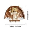 thumbnail image 3 of Oliegs Calendar Wall Mounted Key Holder Organizer With Hooks Sturdy Entryway Storage Rack For Home Keys Mail And Christmas, 3 of 5