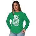 thumbnail image 3 of Powered By Plants Healthy Vegetarian Long Sleeve TShirt Men Women Brisco Brands S, 3 of 5