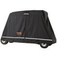 thumbnail image 2 of Extra Large Golf Cart Cover for 4-Passenger, 600D Waterproof Fabric with Reinforced Edges, Universal Fit Most Brands (Club Car/ EZGO) - Includes Storage Bag & Windproof Straps, 2 of 11