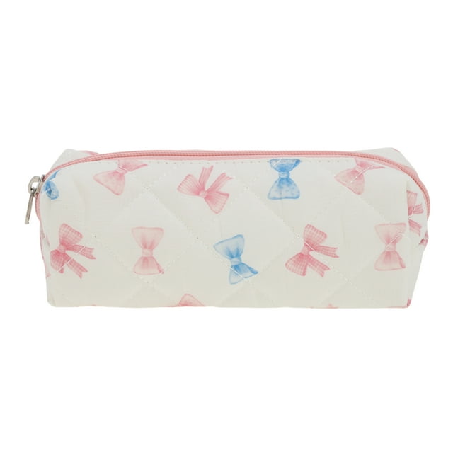 Bolsas de maquillaje con cordón de estilo de impresión de lazo únicas 1 Pc para vacaciones Azul Rosa Poliéster