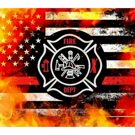 Fire Rescue Diamond Painting Set (for Adults) 5D DIY Diamond Art Set (for Beginners) Round Full Diamond Diamond Painting Gemstone Art Crafts (Home Wall Decoration Gift)