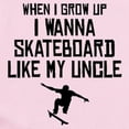 thumbnail image 2 of CafePress - Skateboard Like My Uncle Body Suit - Baby Light Bodysuit, Size Newborn - 24 Months, 2 of 4