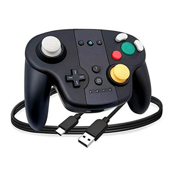 Wireless Gamecube Controller For Nintendo Switch And Pc Nfc Game Gamepad Compatible Bluetooth With Usb Charging Cable Support Motion Sensing Vibration Function Turbo Nfc Walmart Com Walmart Com