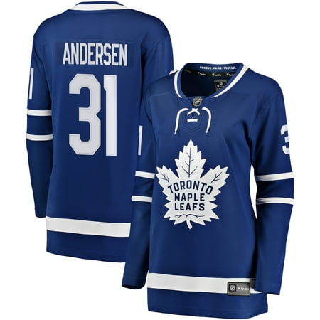 Frederik Andersen Toronto Maple Leafs Fanatics Branded Women's Breakaway Player Jersey -