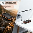thumbnail image 6 of Solpowben 20000mAh Solar Power Bank Compatitble for iphone Portable Solar Power Bank with Dual 5V USB Ports 2 Flashlight Compass Battery Pack for Outdoor Camping Hiking(Orange), 6 of 10