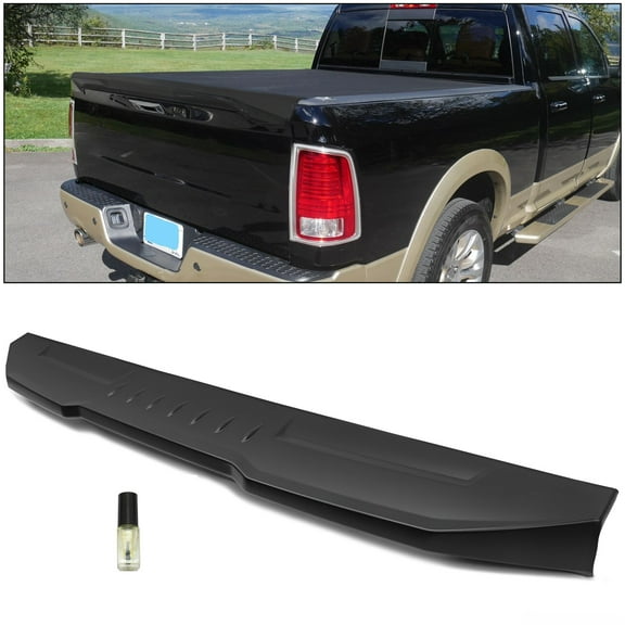 KOJEM Air Design Rear Tailgate Spoiler  for 2009-2021 Dodge Ram Classic 1500 2500 3500 Replaces #CH06A16 Top Cap Molding Cover