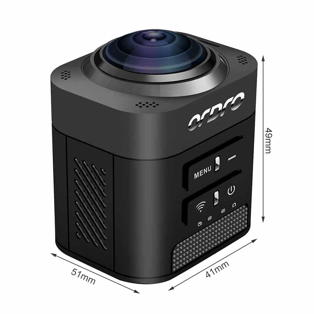 Video Camera 360° VR Full View Mini Camcorder 1080p Full HD Digital