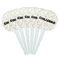 thumbnail image 1 of Guillermo Cupcake Picks Toppers - Set of 6 - Mutlicolored Speckles, 1 of 1