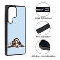 thumbnail image 2 of WIRESTER Shockproof Soft Rubber Cover Case for Samsung Galaxy S25 Ultra 6.8" 2025, Basset Hound Dog Lying Down Looking Up On Light Blue Background, 2 of 5